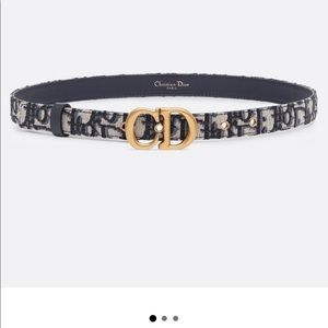 Authentic Dior Oblique Leather Belt Size 80